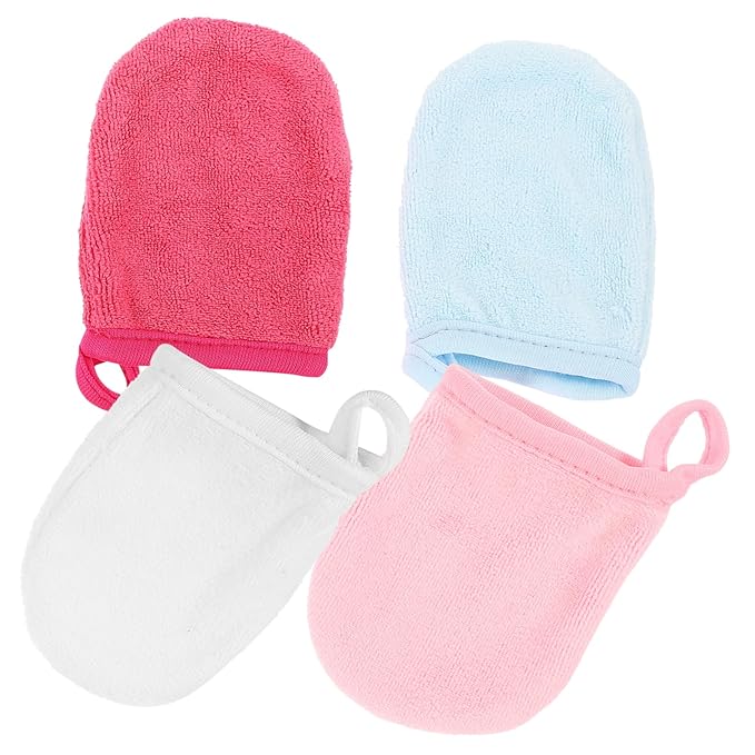 20pcs Facial Cleaning Gloves Sleep Mask Mitts Makeup Remover Mitts for Women Men Home Use