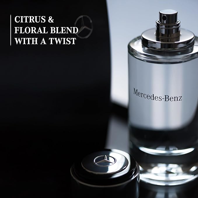 Mercedes Benz for Men - Long Lasting Cologne for Men - Bergamot, Lemon and Cedar Notes - Everyday Wear Eau de Toilette in Iconic Bottle - 8.1 oz EDT