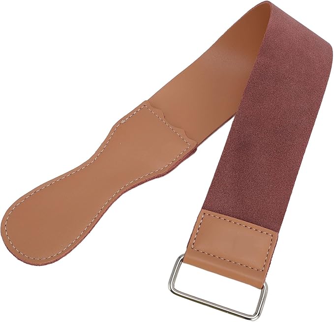 Yinhing Sharpening Strap Double Layer Reusable PU Leather Straight Barber Strop for Home Salon Professional Use