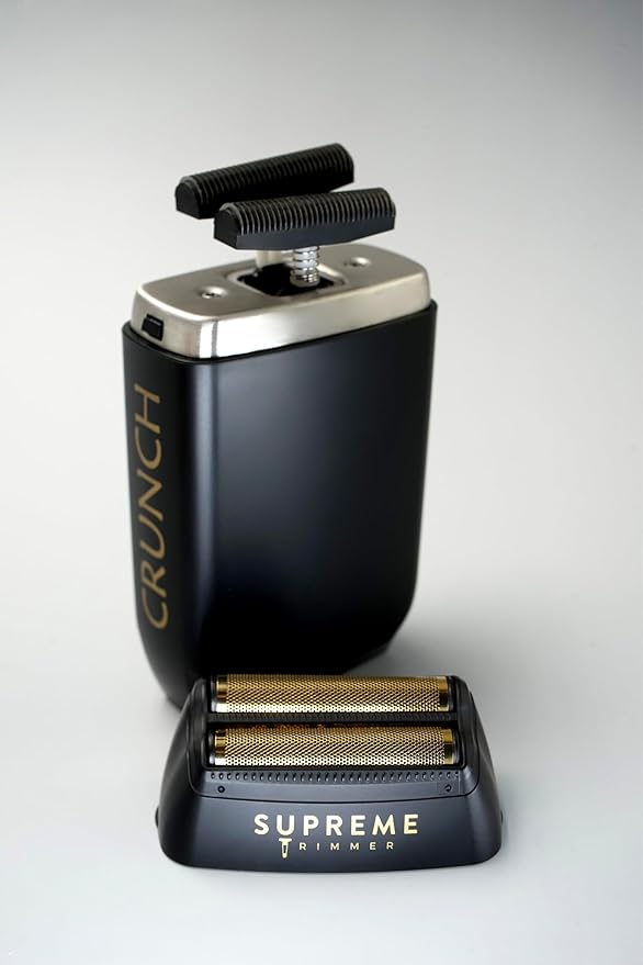 Supreme Trimmer Replacement Foil & Cutter SB63 | Hypoallergenic Foil for Crunch STF602 | Black