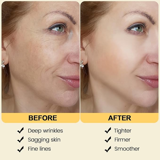 Instant Firming Face Tightener Temporary Face Tightening Cream Firm and Smooth the Look of Fine Lines, Deep Wrinkles and Pores Daily Moisturizer for Women and Men 1.76 oz