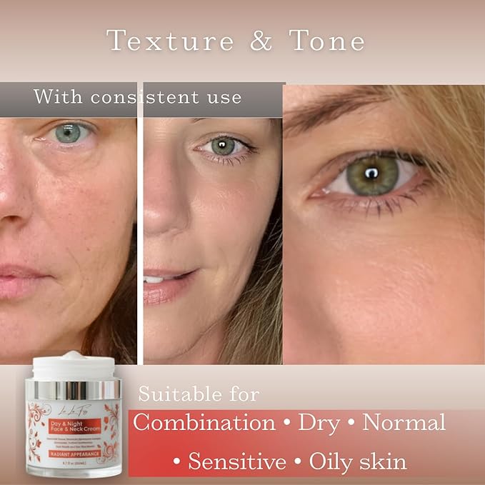 Retinol Collagen Face Cream – Anti-Aging Day & Night Moisturizer with Hyaluronic Acid & Ceramides for Face, Neck & Décolleté 1.7 fl oz