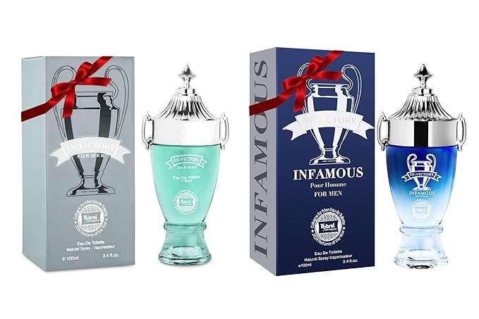 Hybrid & Company Men's 2 Pcs Classsic Scent Spray Eau De Toilette Perfume