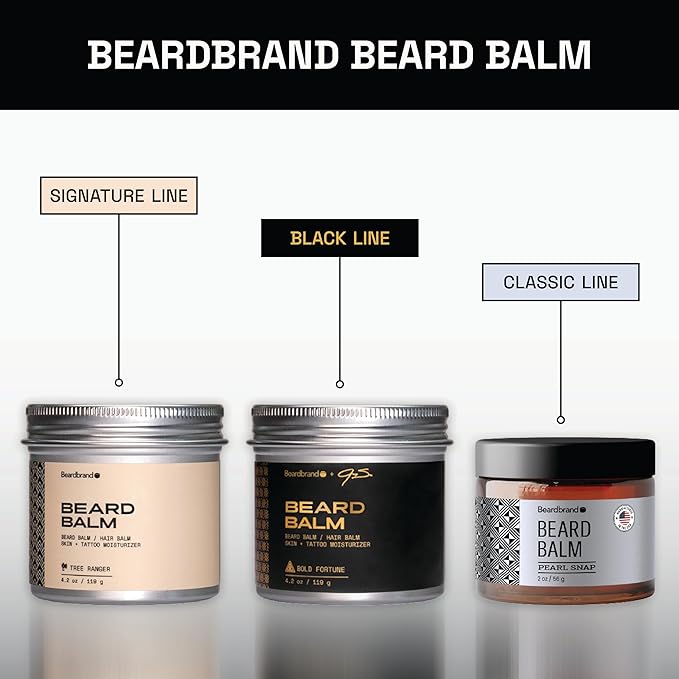 Beard Balm for Men - Travel Pack - Supports Thicker Beard, Old Money Scent, Natural Ingredients Butter Reduces Dryness & Enhances Look - 4.2 oz