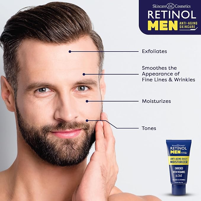 Retinol Daily Moisturizer for Men, 1.7 Fluid Ounce