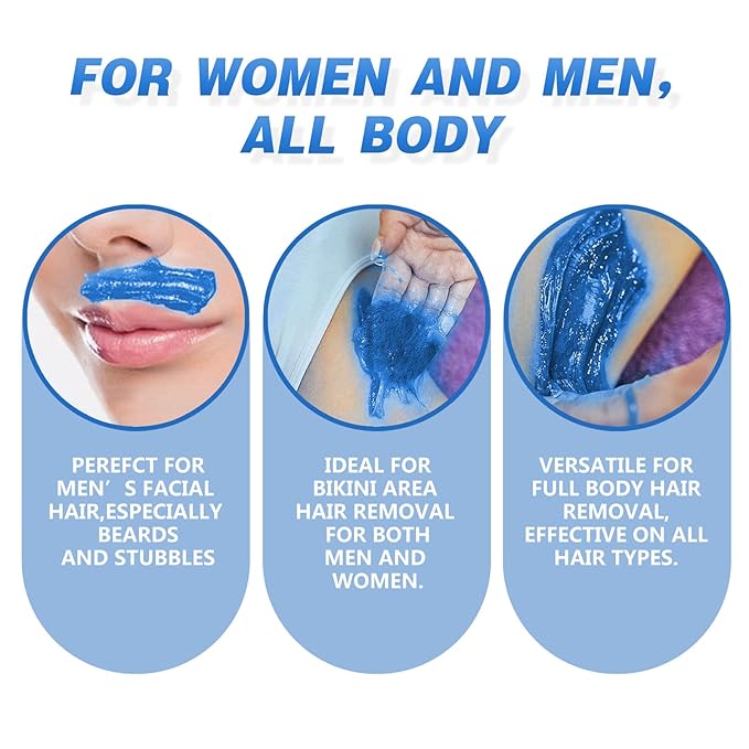 9.6oz Hard Wax Beads, Coarse Hair Removal Waxing Bead for Sensitive Skin Professional Brazilian Waxing Full Body, Bikini, Underarms, Back, Legs, Face, Back, Wax Beans Spa Home Salon