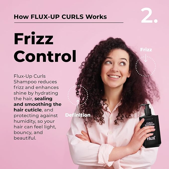 Curly Hair Shampoo – Hydrating Shampoo for Curly & Wavy Hair for Women & Men – Sulfate-Free Frizz Control & Moisture for Defined, Stronger, Softer Curls – 17 fl oz