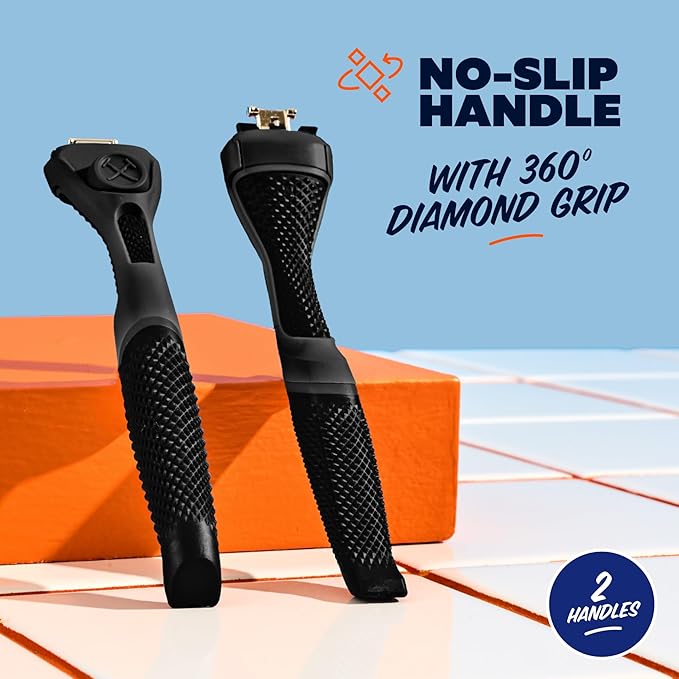 Dollar Shave Club | Razor Handle (2 Pack) Black | Replacement Razor Blade Handles