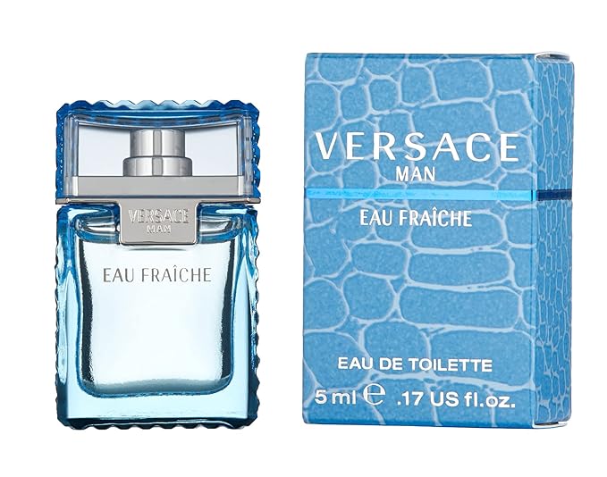 Versace Man Eau Fraiche, 0.17 Ounce (Pack of 2)