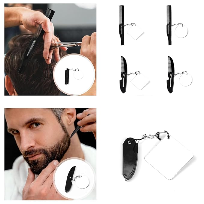 Folding Beard Comb With Mustache Comb Smooth Hair Comb Mens Gift Small Pocket Comb For Men Pocket Comb For Men