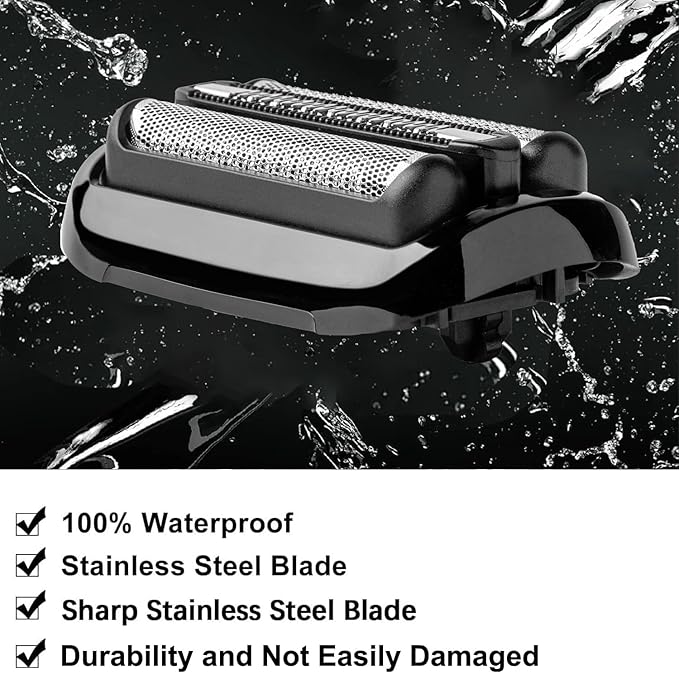 Series 5 Series 6 Replacement Head-53B Compatible with Braun S5 Electric Shavers Razor,53B Blades for Braun S6 Replacement Foil and Cutter fit for 6072cc, 6090cc, 6020s, 5018s, 5049cs, 5035s, 5020s