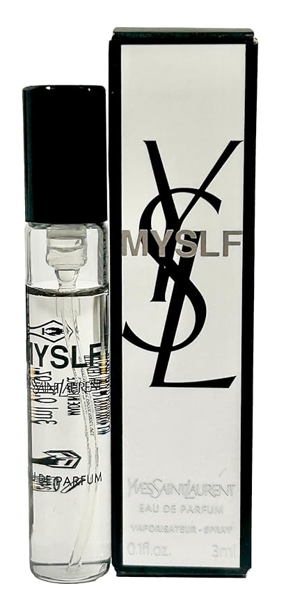 Yves Saint Laurent YSL Myslf MEN Perfume EDP MINI SMALL TRAVEL SAMPLE SPRAY SIZE 3 ml / 0.1 Fl oz - 2883