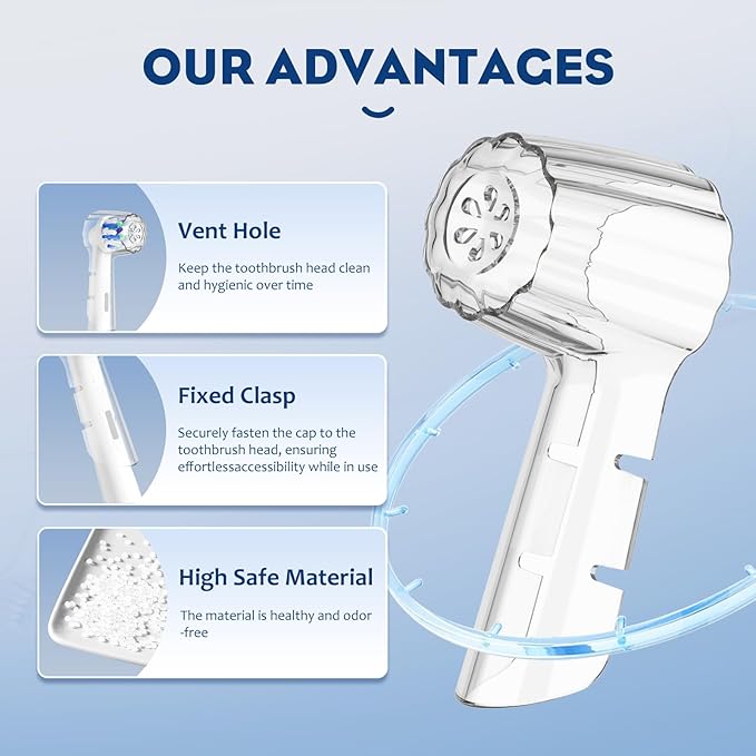 Fit for Oral B Toothbrush Cover Compatible with Oral iO 3|4|5|6|7|8|9|10 Series Electric Toothbrush Head Covers Gentle Care Toothbrush Heads Protector Cap10 Pcs