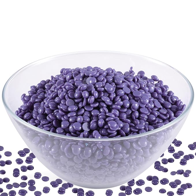 Smooth Hard Wax Beads Bulk - Professional Hair Removal Wax Kit for Coarse Hair & Sensitive Skin - Low Temperature, Painless Brazilian, Bikini, Face, Body Home Use (5lbs, Natural Pearl)