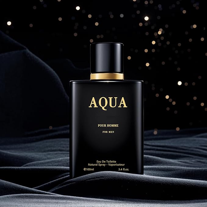 META-BOSEM Mens Cologne Set, EDP, 4 Pack (3.4 oz / 100 mL), AQUA, VerBlue, BLUE DE CHANCE, 1 BILLION FOR MEN, Azura Night & Fresh, for commute, summer days and travel