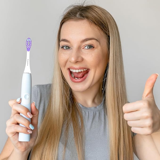10Pack Replacement Toothbrush Heads for Philips Sonicare Electric Toothbrush,Real Dupont Bristles for Sonicare A3 G3 W3 C3 C2 Brush Head,Purple+Blue