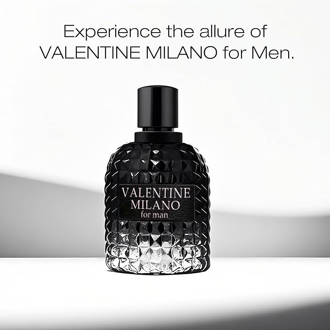 Men's Cologne Gift Set Include Valentine Milano,Valentine,Choco Musk & AZAD Black - 3.4 Fl Oz Each | Vanilla Bourbon, Leather & Amber Floral Fragrance | Luxury Eau de Toilette Quartet
