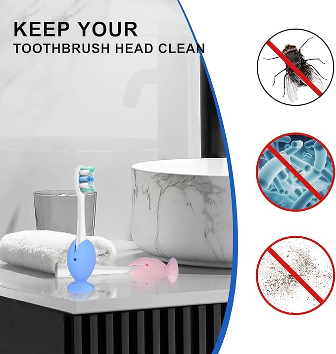 Travel Case for Oral-B/Oral-B Pro/Phlips Sonicare Electric Toothbrush with 2pcs Toothbrush Heads Cover Cap, Portable Hard Protective Storage Bag with Accessories Storage (Black)