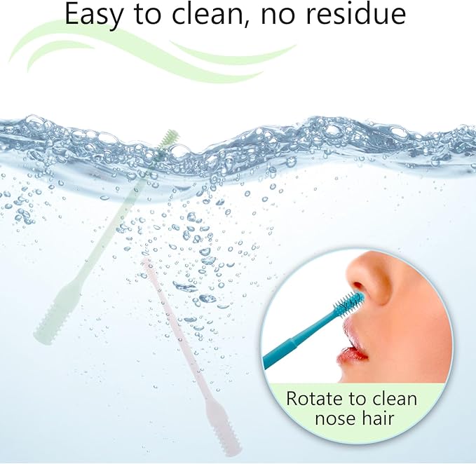 10Pcs Manual Nose Hair Trimmer, Double-Head Nasal Hair Cutter with Cleaning Brush, Nose Hair Trimmer for Men & Women, Daily Cleaning Grooming Tool