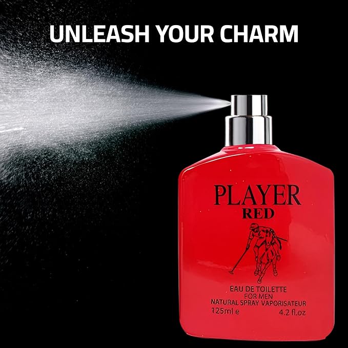 Verse Adonis&Player Red Combo Men Cologne 3.4 Fl. Oz Men's Perfume Refreshing Combination of Woody Floral & Fruity Scents Eau De Parfum for Men Lasts All Day Best Gift for Any Occasion