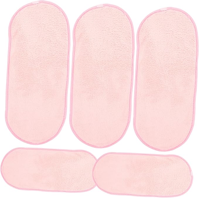 Face Washcloths for Men Women 5 Pack Portable Face Cleaning Towels Makeup Removal Cloths Reusable Facial Towels