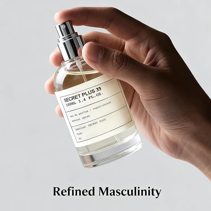 SECRET PLUS 33 Eau de Parfum for Men - 100ml - Long Lasting Cologne Spray, Gift of Power