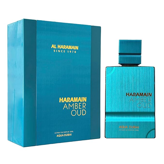 Al Haramain Amber Oud - Aqua Dubai - Cologne for Men and Women - Bergamot, Amber, Musk Fragrances - Long Lasting Perfume for Men and Women - 60ml (2.0 oz)