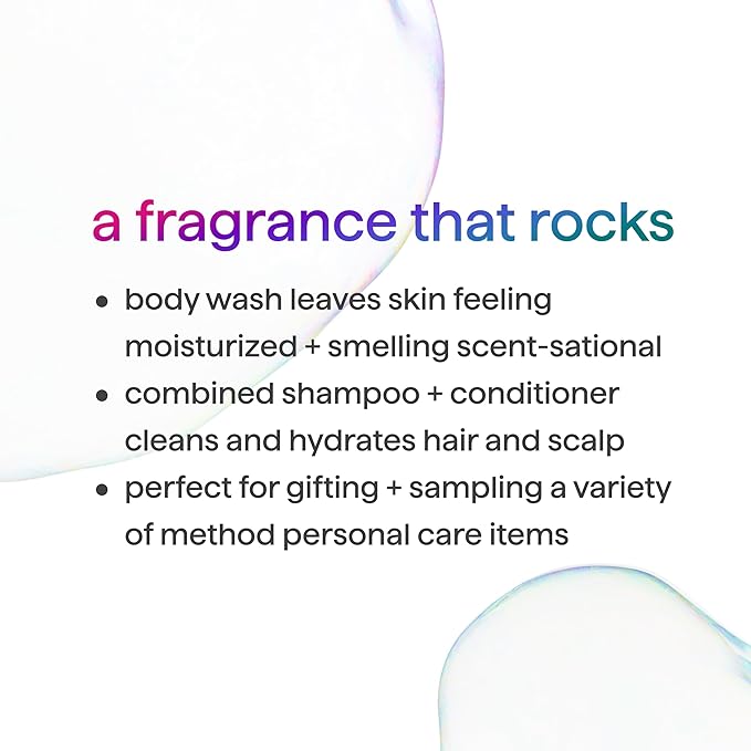 Method 2-in-1 Shampoo and Conditioner (18oz) and Body Wash (18oz) Gift Set, Glacier + Granite