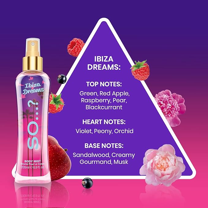 Ibiza Dreams Body Mist by So…? for Women - 6.9 oz Body Mist - Pack of 3