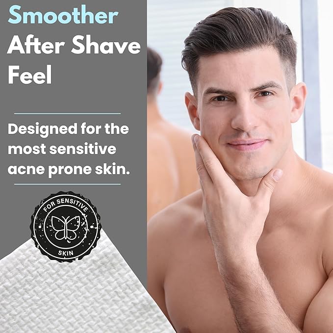 50 Pack Large Disposable Face Towels, Facial Wipes, Super Soft and Thick Shaving Face Towels XL, Daily Makeup Remover Tissues, Dry Clean Cloths for Sensitive Skin, 10"×12"