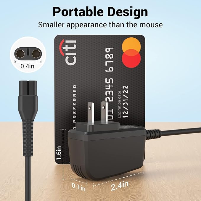 CGGXJP 4.3V Charger Compatible with Philips Norelco One Blade Old Model A00390 QP2520 MG3740 QP2521 QP2522 QP2515 MG5700 MG3720 Electric Shaver Replacement Power Cord