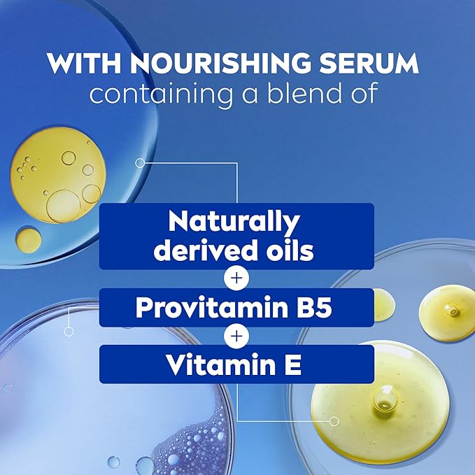 NIVEA Nourishing Care Body Wash with Nourishing Serum, Moisturizing Body Wash for Women, Enriched with Provitamin B5 and Vitamin E, 30 Fl Oz Bottle