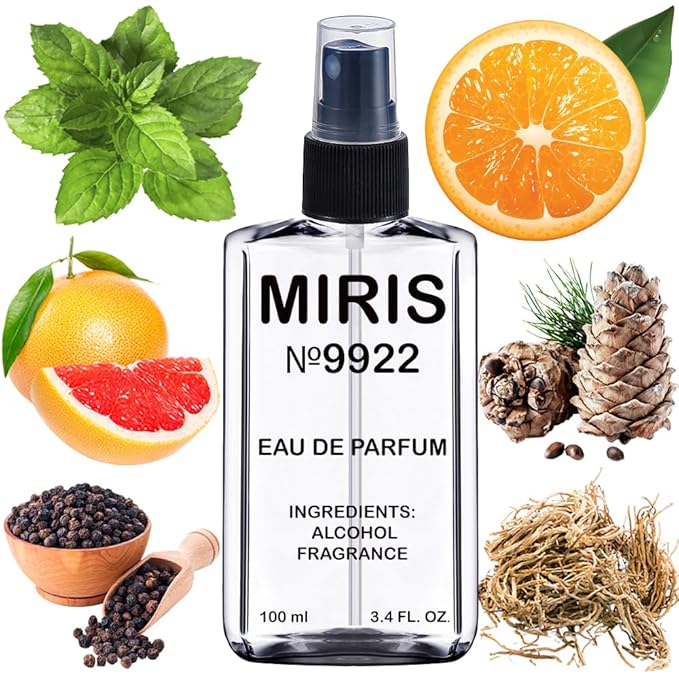 MIRIS No. 9922, Inspired by Terre, Long-Lasting Eau de Parfum for Men, Spray 3.4 Fl Oz / 100 ml