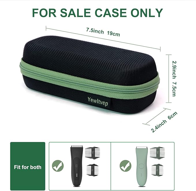 Case for Meridian Trimmer, Hard Carrying Case for MANSPOT Groin Hair Trimmer Without Recharge Dock, Meridian Shaver Storage Travel Bag MANSPOT Trimmer Holder with Shockproof Detachable Insert Foam
