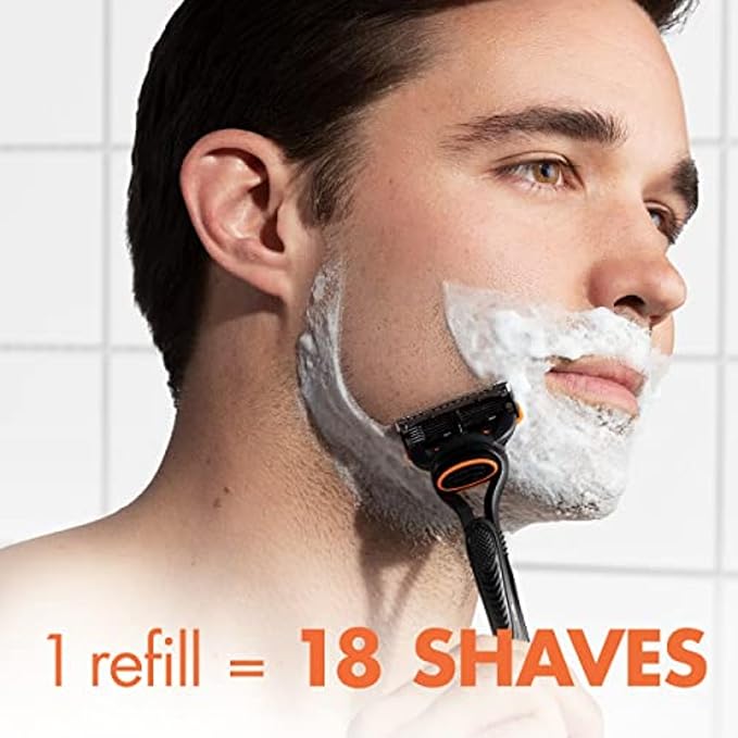 Gillette Fusion5 Razor Blade Refills for men- 12 Count – 5-Bladed with Lubrication Strip and Precision Trimmer