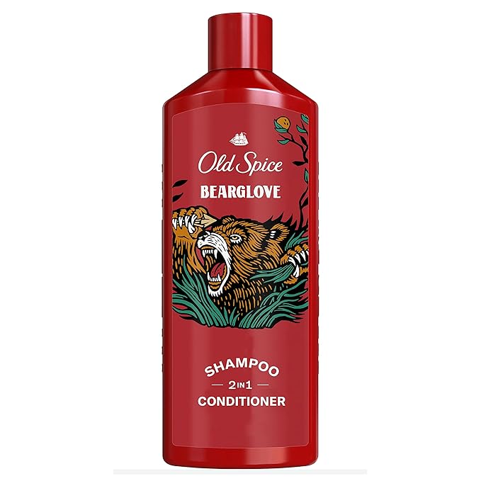 Old Spice Bearglove 2-in-1 Shampoo & Conditioner for Men, Healthier, Fuller, More Moisturized Looking Hair, 13.5 Fl Oz Each (Pack of 6)