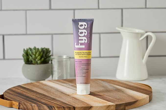 Fygg Nano Hydroxyapatite Toothpaste (Vanillia Vibes) | Vanilla Tooth Paste with Prebiotics (4 Oz) | Natural & Fluoride-Free | Proprietary Enamel Remineralizing & Repair | Dentist Formulated