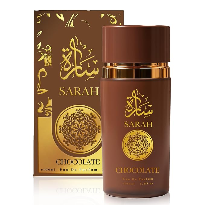 Men’s Cologne Sarah Chocolate Original Natural Spray Eau De Toilette,Long-Lasting Scent Perfume for Men Elegant Bottle - Great Holiday Gift, 3.4 Fl Oz/100 Ml