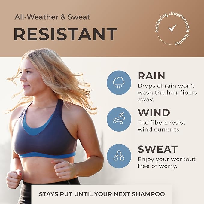 Keratin Hair Fibers for Men & Women - Fill In Fine or Thinning Hair, Instantly Thicker, Fuller Looking Hair (White 30g)