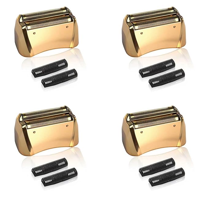 4 Pack Pro Shaver Replacement Foil and Cutters Compatible with andis 17220/17230 Shaver Foil Lithium Replacement