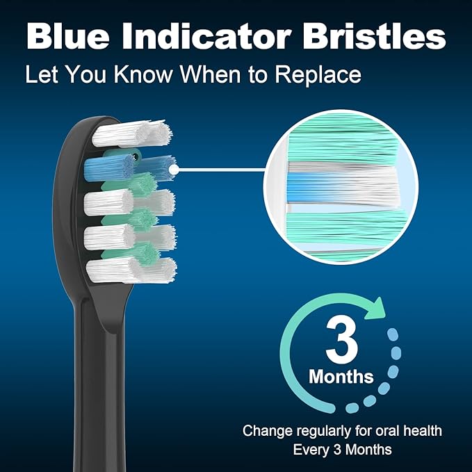 6 Pack Toothbrush Replacement Heads Compatible with WaterPik Sonic Fusion 2.0, FitMount Flossing Brush Head Fit for Water-Pic SF-01 SF-02 and 2.0 SF-03 SF-04