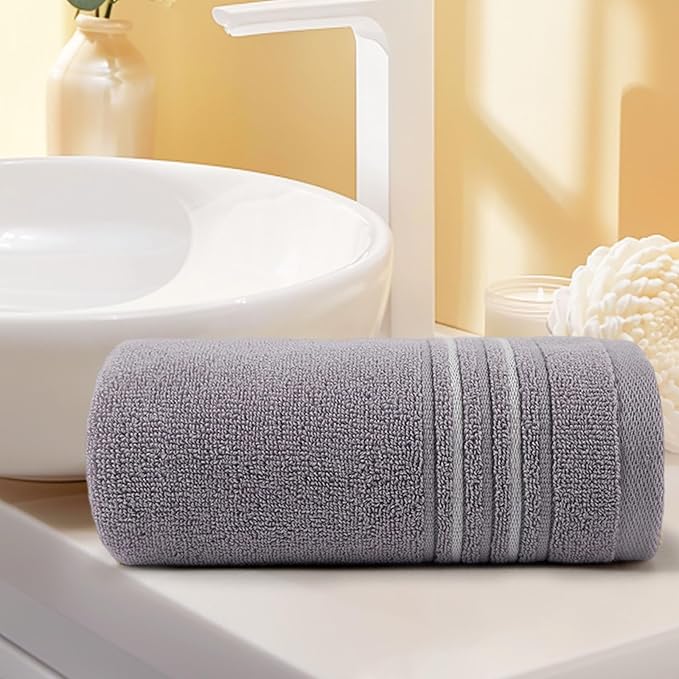 Microfiber Face Towels, Soft, Absorbent & Quick-Dry 30x14 Inch Cloths for Bathroom, Gym, Spa, Hotel