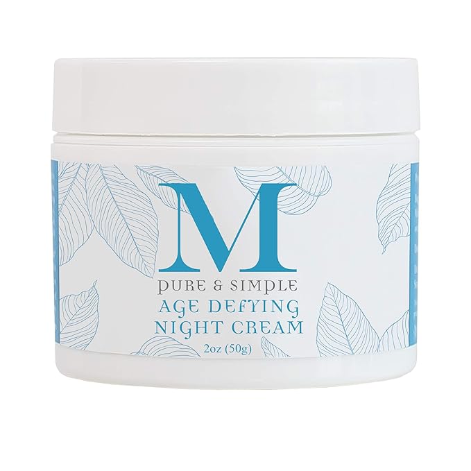 Martine: Pure & Simple Night time Moisturizer for Women & Men, Made with Double Helix Water & All Natural Ingredients Such as Coconut Oil And Vitamin E (2 Oz)