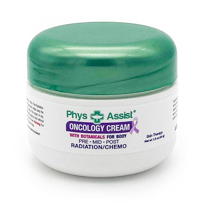 PhysAssist Oncology Cream 1.5 oz. Travel Size. Soothing, Calming and Hydrating to Stressed Skin Undergoing Chemo or Radiation. Made with Botanicals of Lavender, Calendula, Peppermint