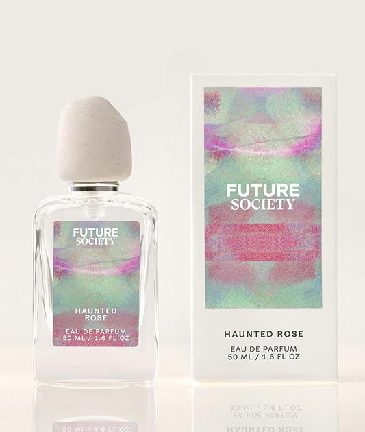 Future Society Haunted Rose Perfume - Rich Smoky Floral Eau de Parfum with Notes of Pepper, Rose, Amber & Sandalwood - Luxury Perfume Inspired by Africa's Flower - Modern Unisex Fragrance - 50ml