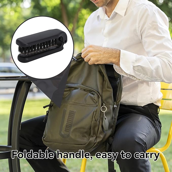 Foldable Beard Brush, Soft Bristles Beard Styling Comb Men Mustache Grooming Brush Portable Hair Styling Tool for Women and Men, Household Outdoor Travel