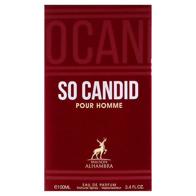 So Candid by Maison Alhambra for Men - 3.4 oz EDP Spray