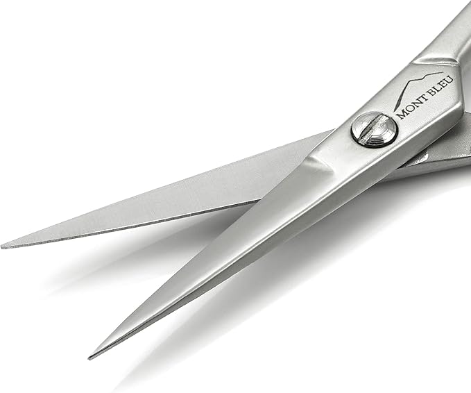 Mont Bleu Mustache Silhouette Scissors, Carbon Steel, Made in Italy
