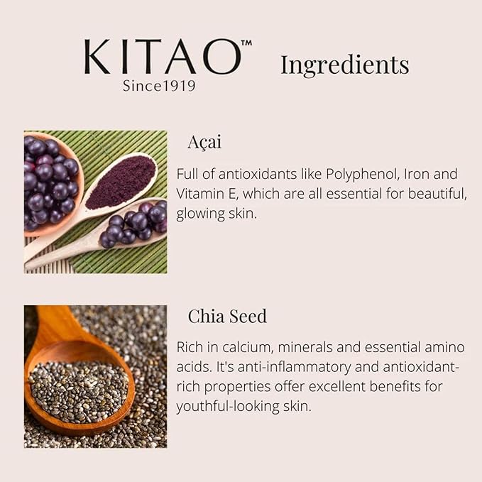 KITAO Organic Face Cream for Women & Men, Anti Aging Night Cream for Face with Matcha, Shea Butter, Retinol, Vitamin C & E; Collagen Face Cream & Facial Moisturizing Cream Japanese Skincare 1.7Fl Oz