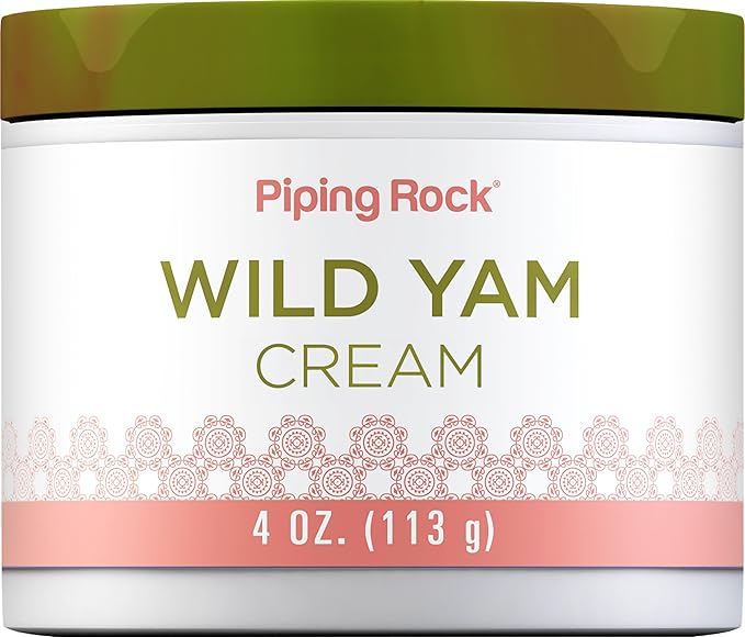 Piping Rock Wild Yam Cream | 4 oz | for Men and Women | Non GMO, Gluten Free